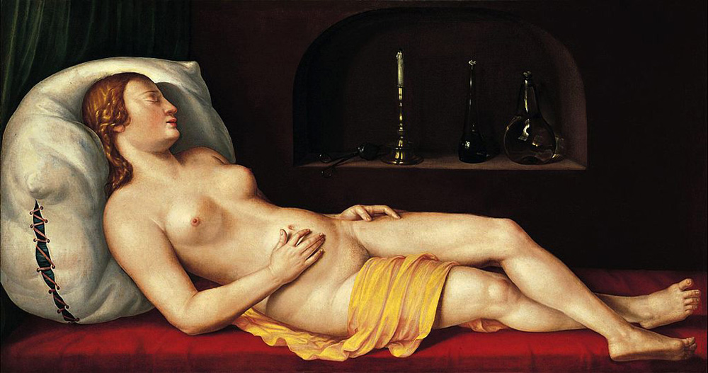 sleeping woman